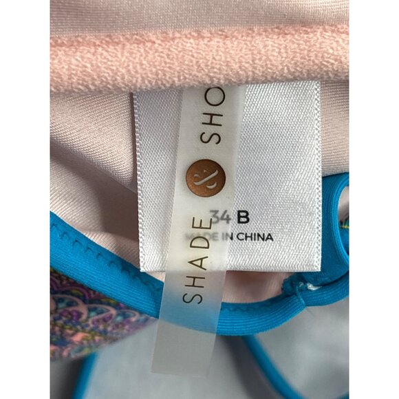 Shade & Shore Womens Paisley Pattern Bikini Top Size 34 B Colorful - Picture 5 of 7